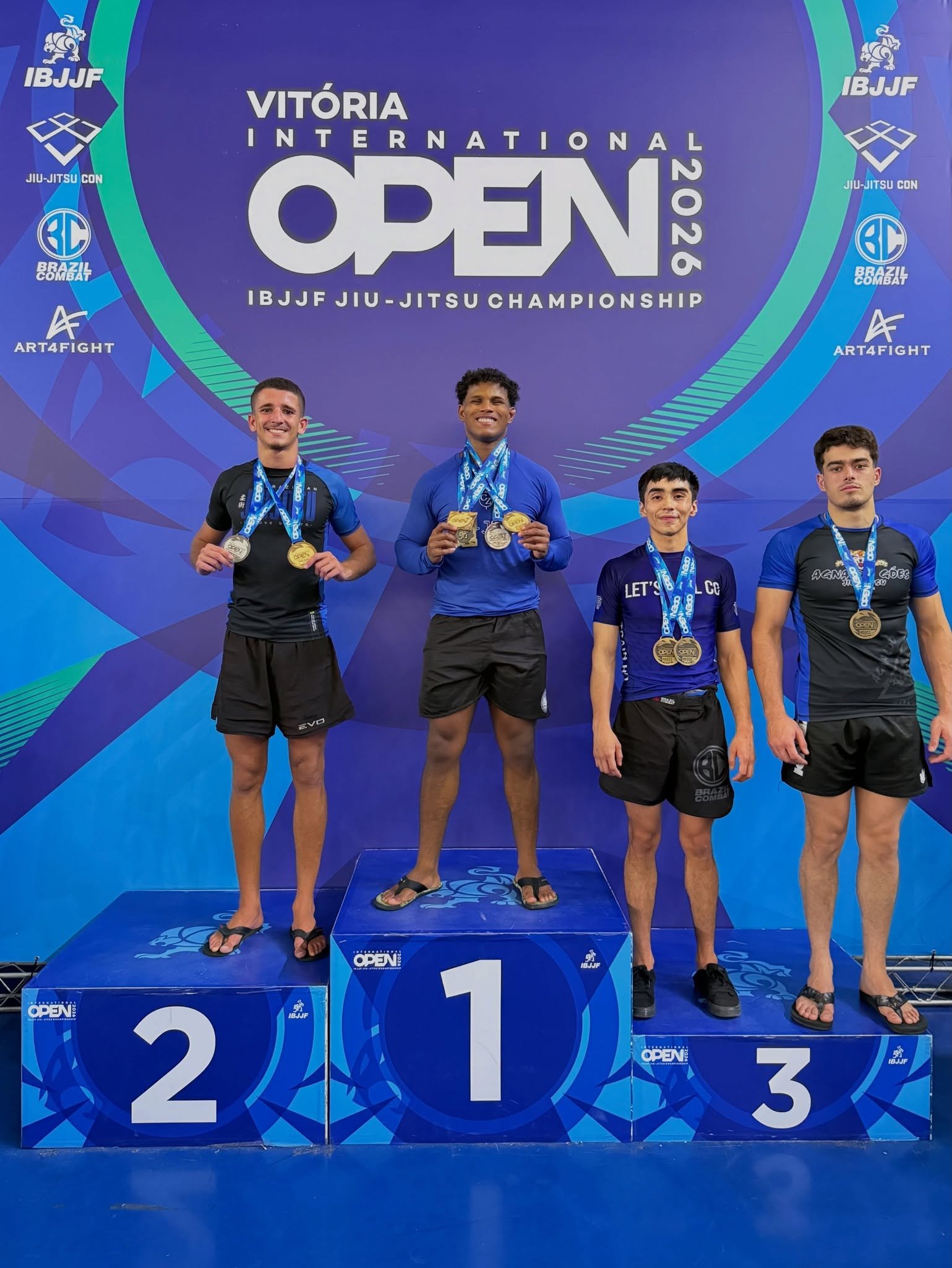 Bahia: Itororoense João Pedro, o BigMike, é campeão absoluto do Vitória International Open No-Gi 2026